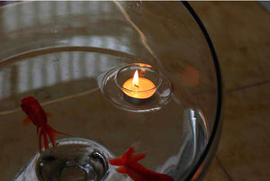 5 X Transparent Floating Glass Candle Holder Wedding Home Table Decorative With One Candle Romantic Dinner - Set Of 5 Candle Holders, Modish Store, - Modish Store