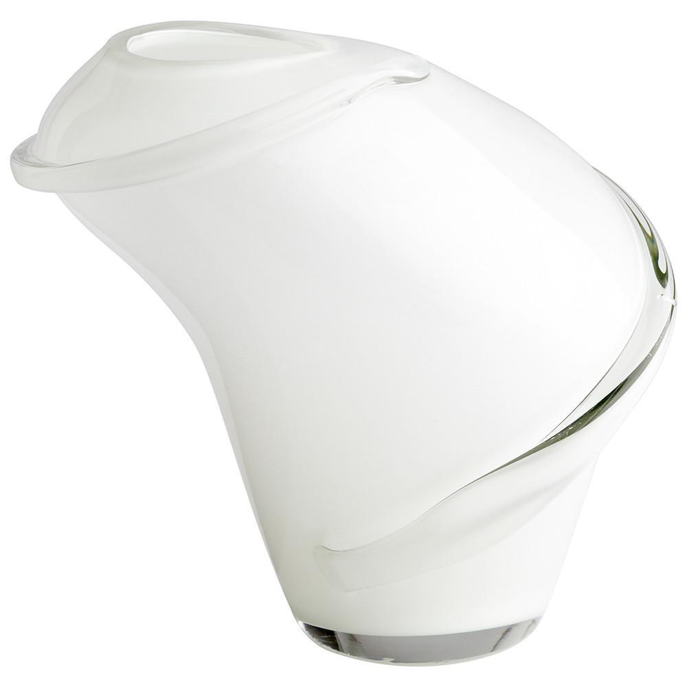 Cyan Design Benito Vase - White & Clear