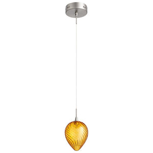 Cyan Design 1 Light Amber Spheroid - Satin Nickel