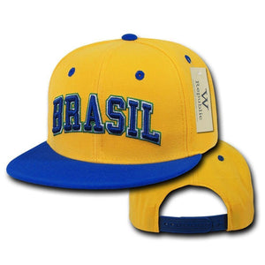 1 Dozen Country Logo Freshmen Pro 6 Panel Flat Bill Baseball Caps Hats Wholesale Bulk-Hats-W Republic Apparel-Casaba Shop