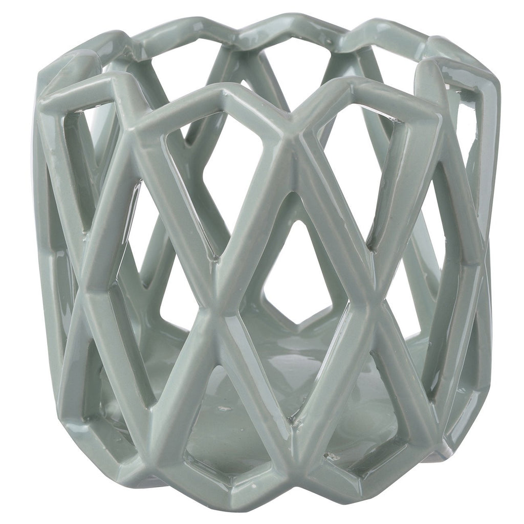 A&B Home Tamm Ceramic Candle Holder - Set Of 2