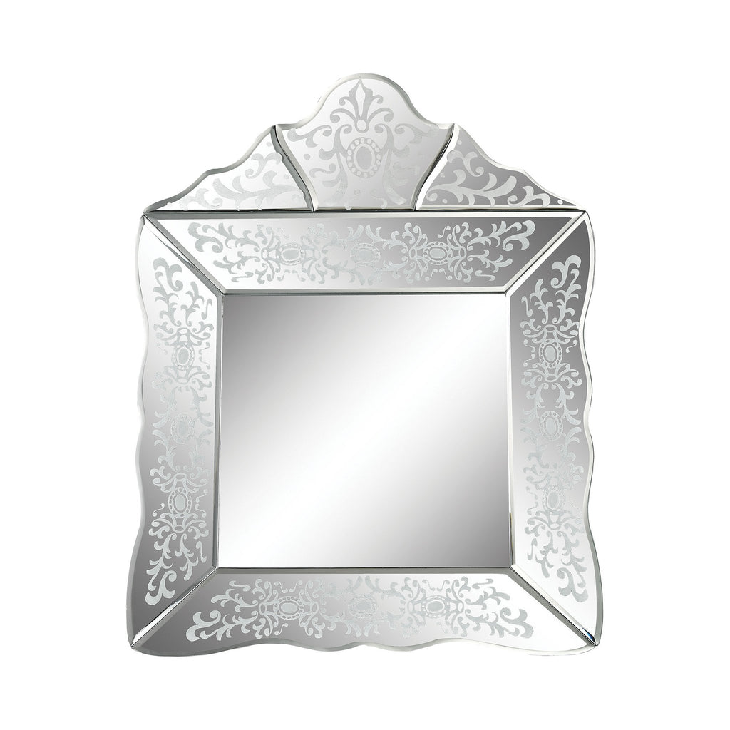 Sterling Industries Small Scroll Trim Square Venetian Mirror