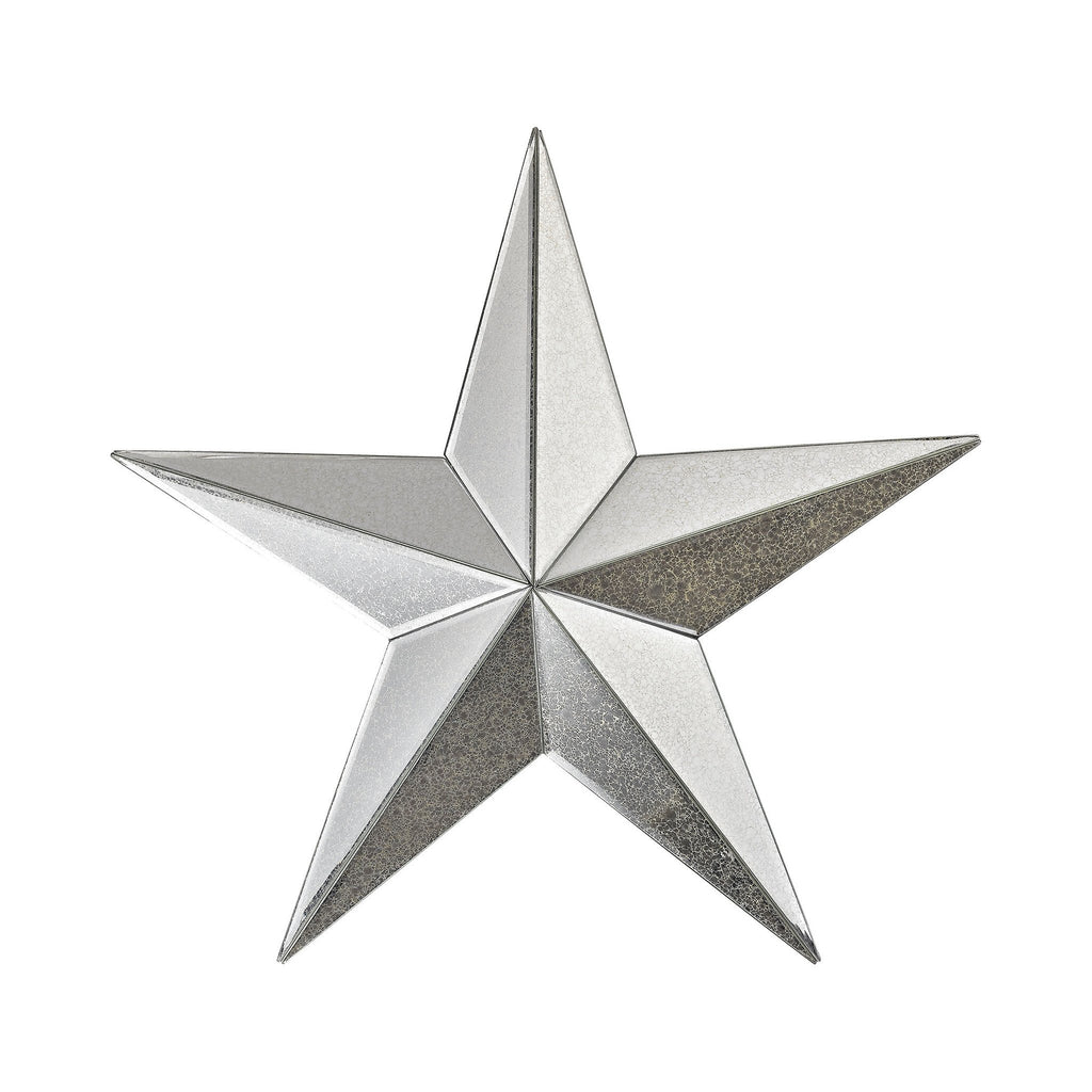 Sterling Industries Wishmaker Antiqued 18-Inch Mirrored Star Wall Decor