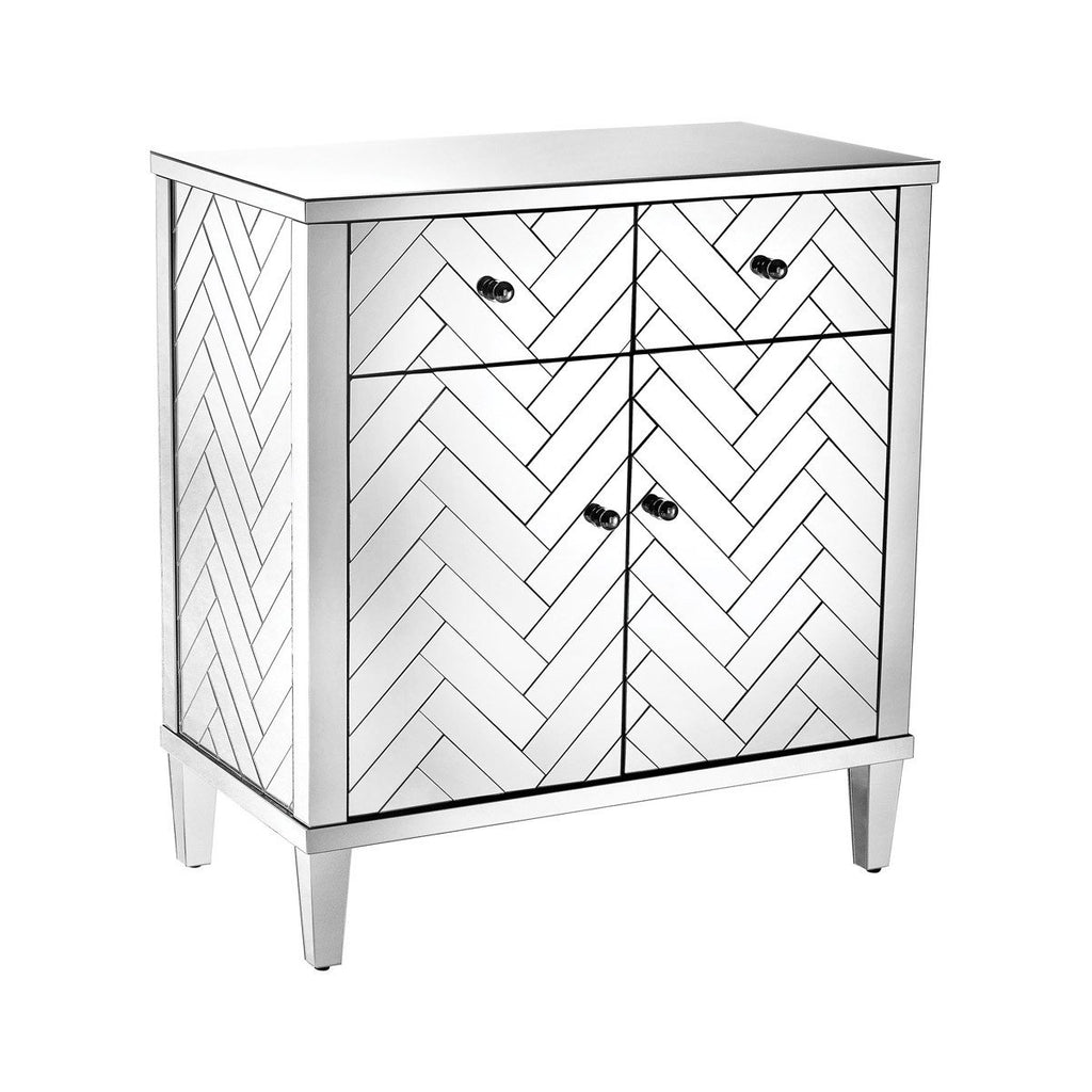 Sterling Industries Chatelet Cabinet In Clear Mirror Finish