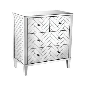 Sterling Industries Chatelet Chest In Clear Mirror Finish