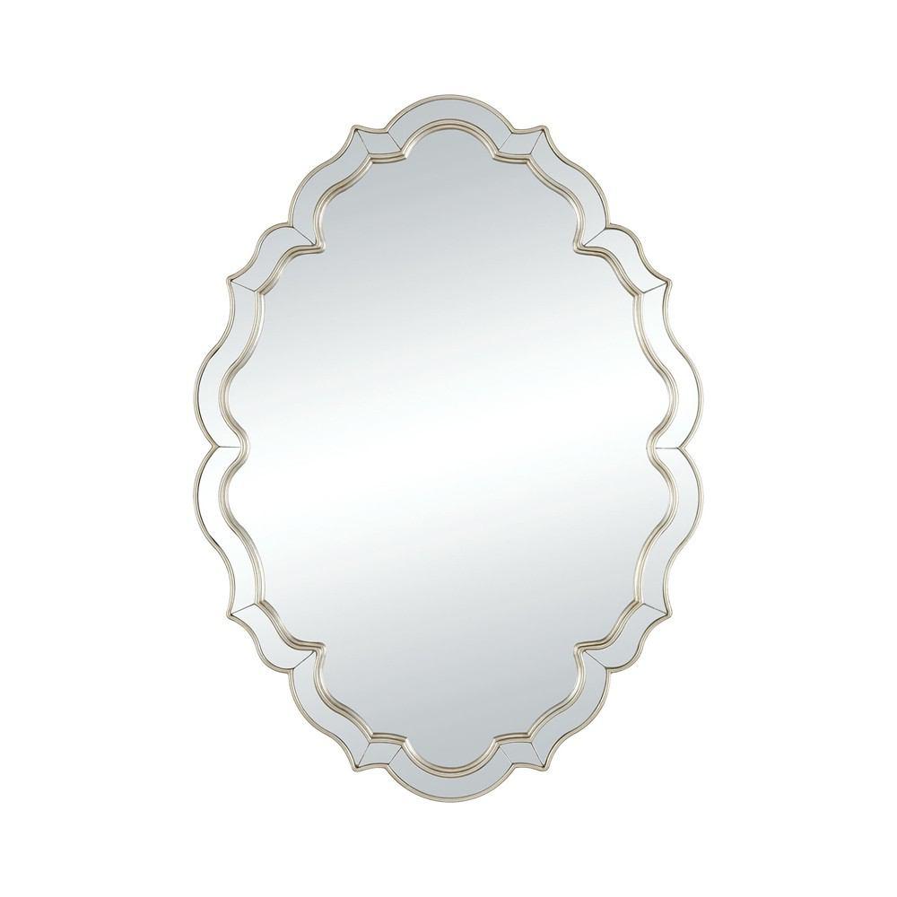 Sterling Industries Demoiselle 40” Glass and Composite Wall Mirror