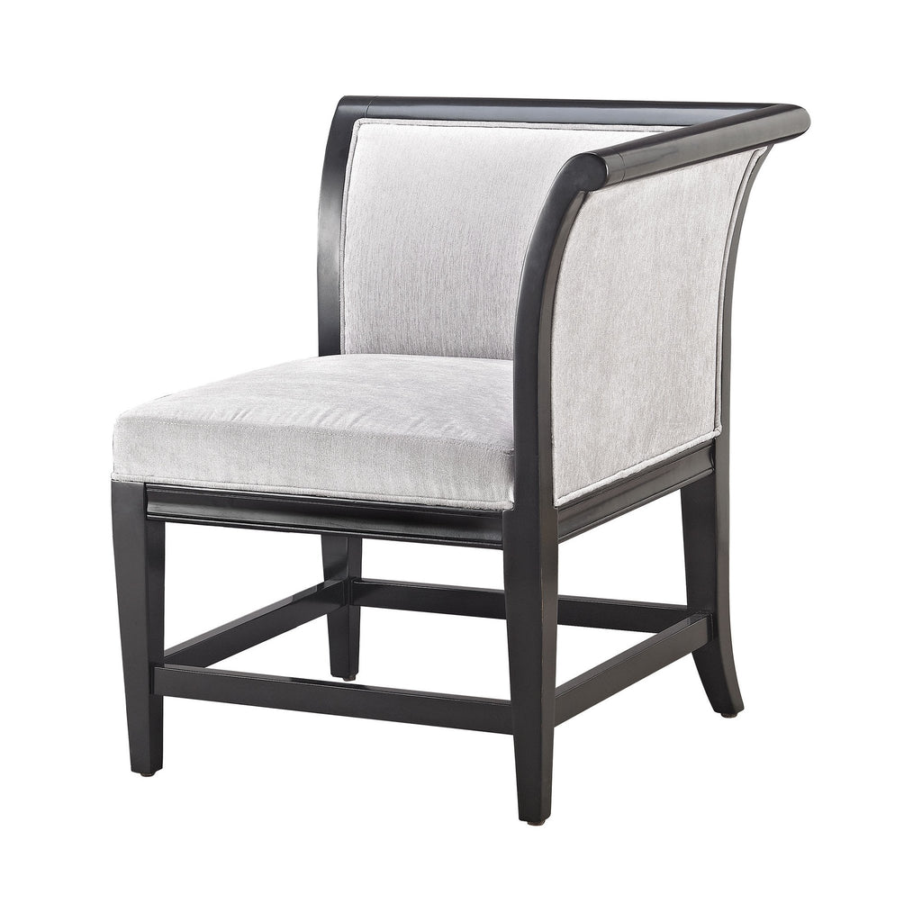 Sterling Industries Ostrava Chair In Black And Silver