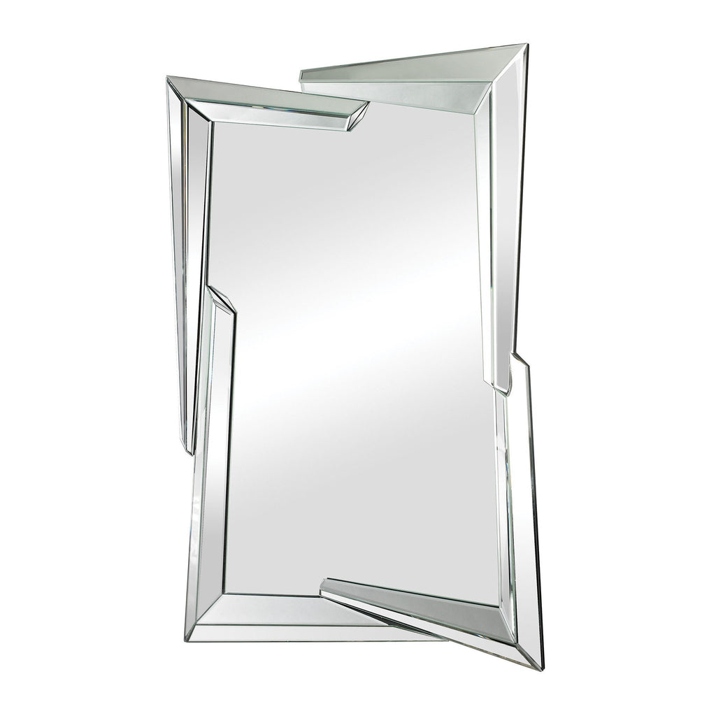 Sterling Industries Juxtaposed Angles Beveled Edge Mirror