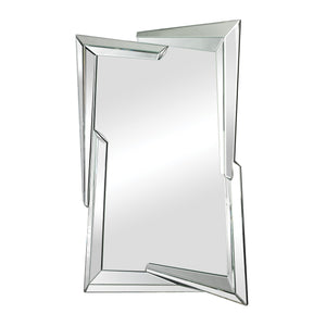 Sterling Industries Juxtaposed Angles Beveled Edge Mirror