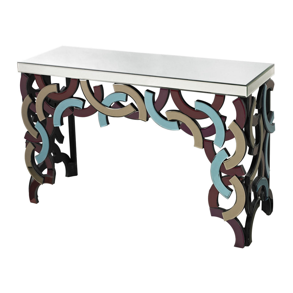 Sterling Industries Colored Glass Console