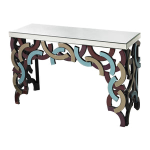 Sterling Industries Colored Glass Console