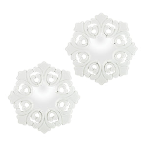 Sterling Industries Snowflake Super White Glass Mirror