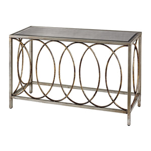 Sterling Industries Rings Console Table With Mirrored Top