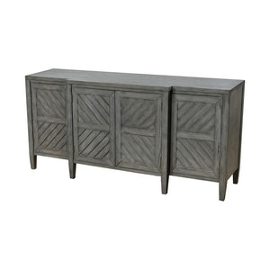 Sterling Industries Half Moon Bay Reclaimed Wood Veneer 4-Door Credenza
