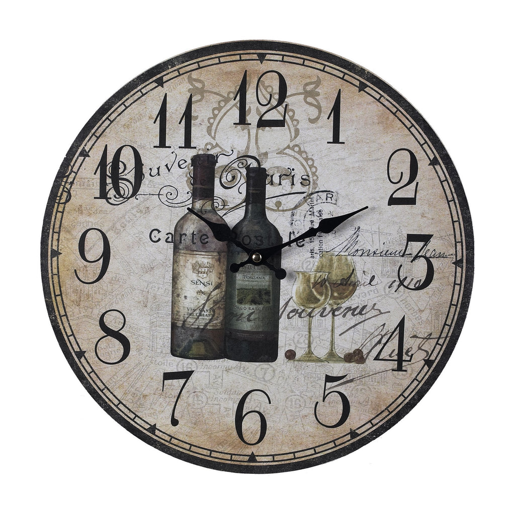 Sterling Industries Wine Bottles Wall Clock