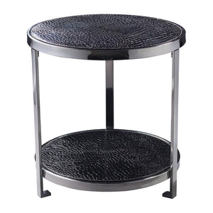 Sterling Industries Black Croc Coffee Table