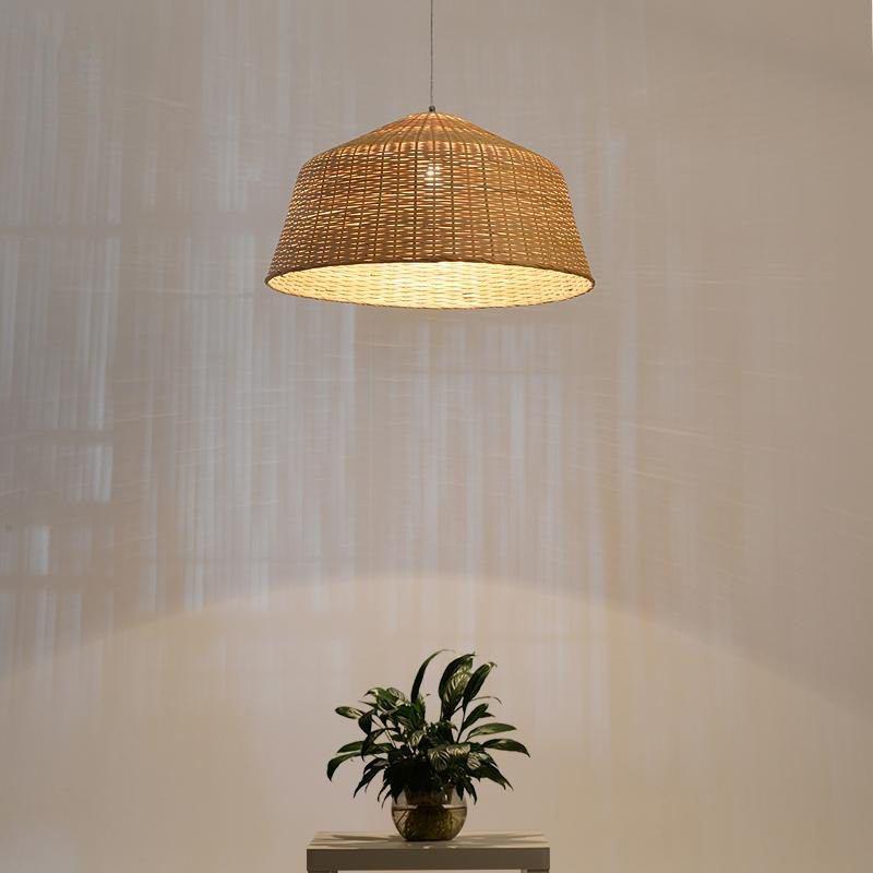Bamboo Pendant Light Fixture Nordic Country Ceiling Lamp