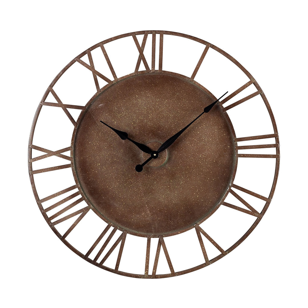 Sterling Industries Metal Roman Numeral Outdoor Wall Clock - 128-1002