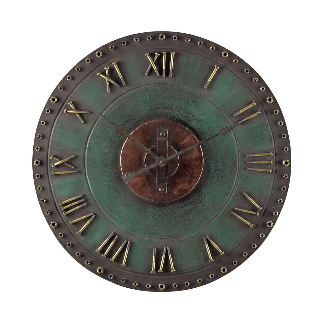 Sterling Industries Metal Roman Numeral Outdoor Wall Clock - 128-1004