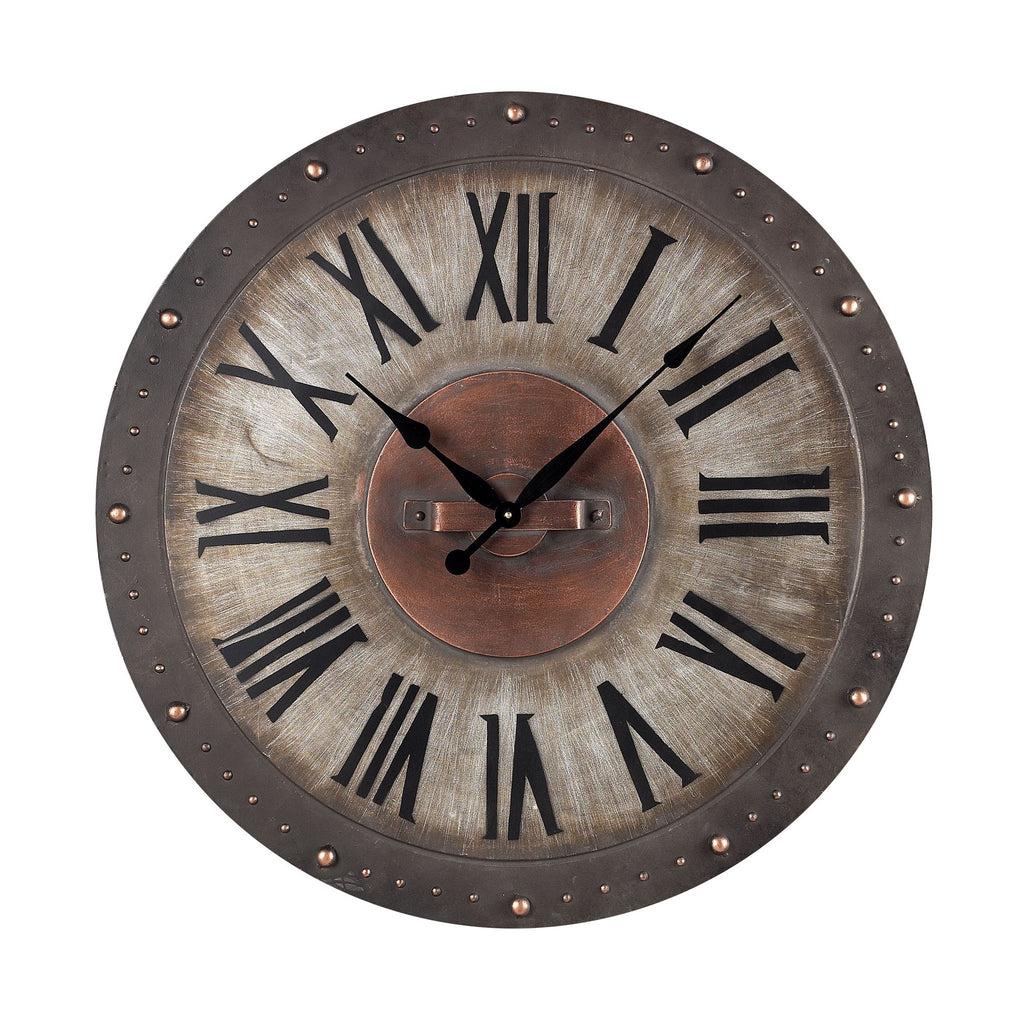 Sterling Industries Metal Roman Numeral Outdoor Wall Clock - 128-1005