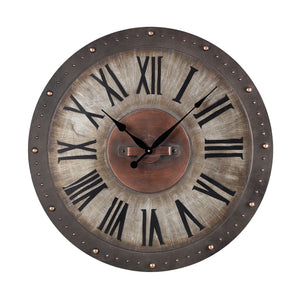 Sterling Industries Metal Roman Numeral Outdoor Wall Clock - 128-1005