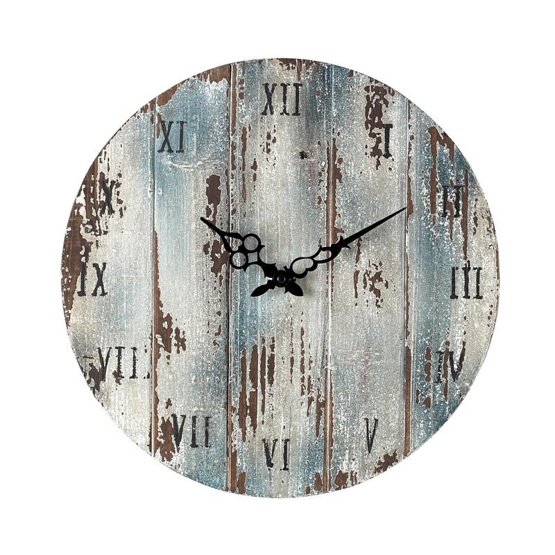 Sterling Industries Wooden Roman Numeral Outdoor Wall Clock