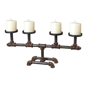 Sterling Industries Industrial Pipe Candle Holder