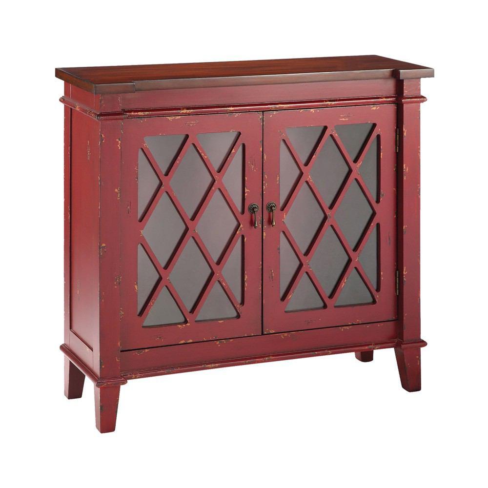 Stein World Goshen Red 2-Door Cabinet