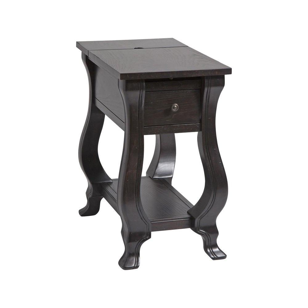 Stein World St. Croix 1-Drawer Chairsider In Espresso