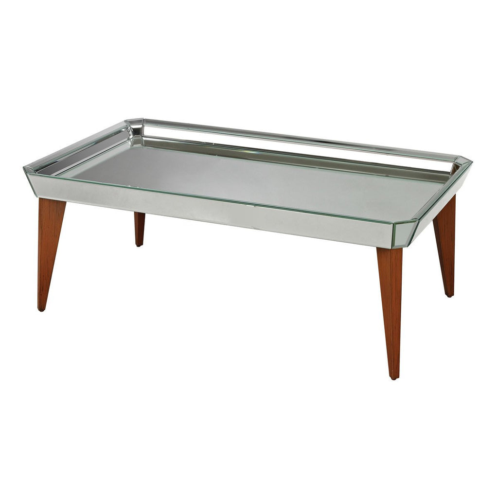 Sterling Industries Mide Century Mirrored Coffee Table