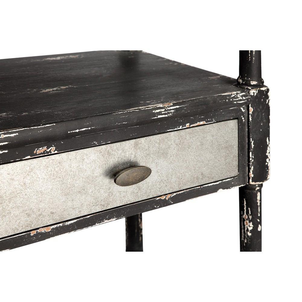 Stein World Zornes Cabinet In Distressed Black