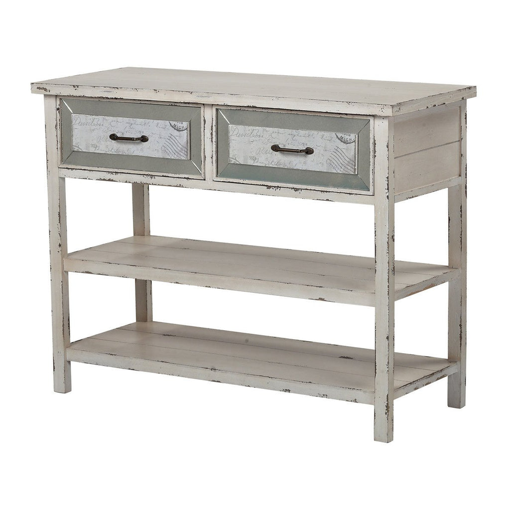 Sterling Industries Side Board With Drawers And Shelf In Antique Cream
