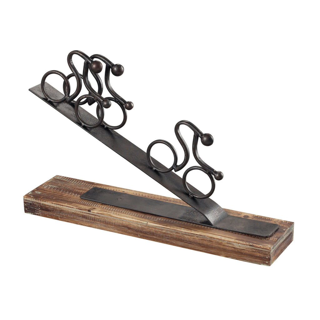 Sterling Industries Altringham-Abstract Cyclists Mounted On Wooden Base