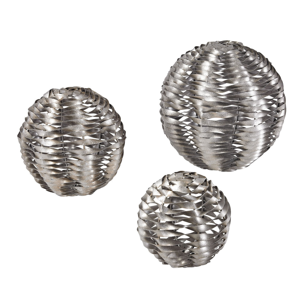 Sterling Industries Set Of 3 Metal Work Objects