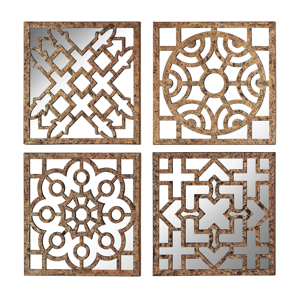 Sterling Industries Mirrored Wall Panels - Set of 4
