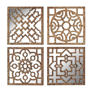 Sterling Industries Mirrored Wall Panels - Set of 4