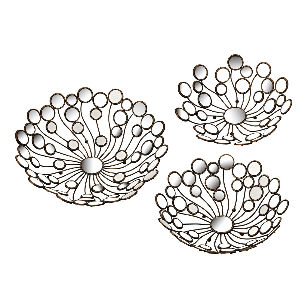 Sterling Industries Set Of 3 Mirrored Bowls