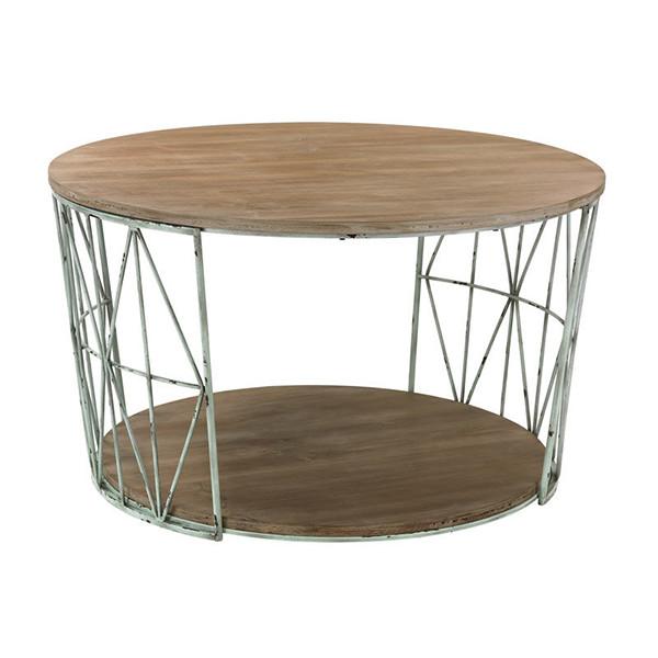 Sterling Industries Wood And Metal Coffee Table Coffee Tables, Sterling Industries, - Modish Store