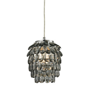 Sterling Industries Kinloss-Smoked Drop Mini Pendant