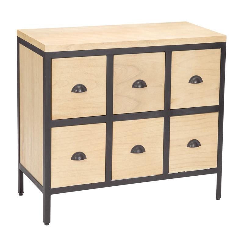 Sterling Industries Chest 6 Drawers With Iron Frames