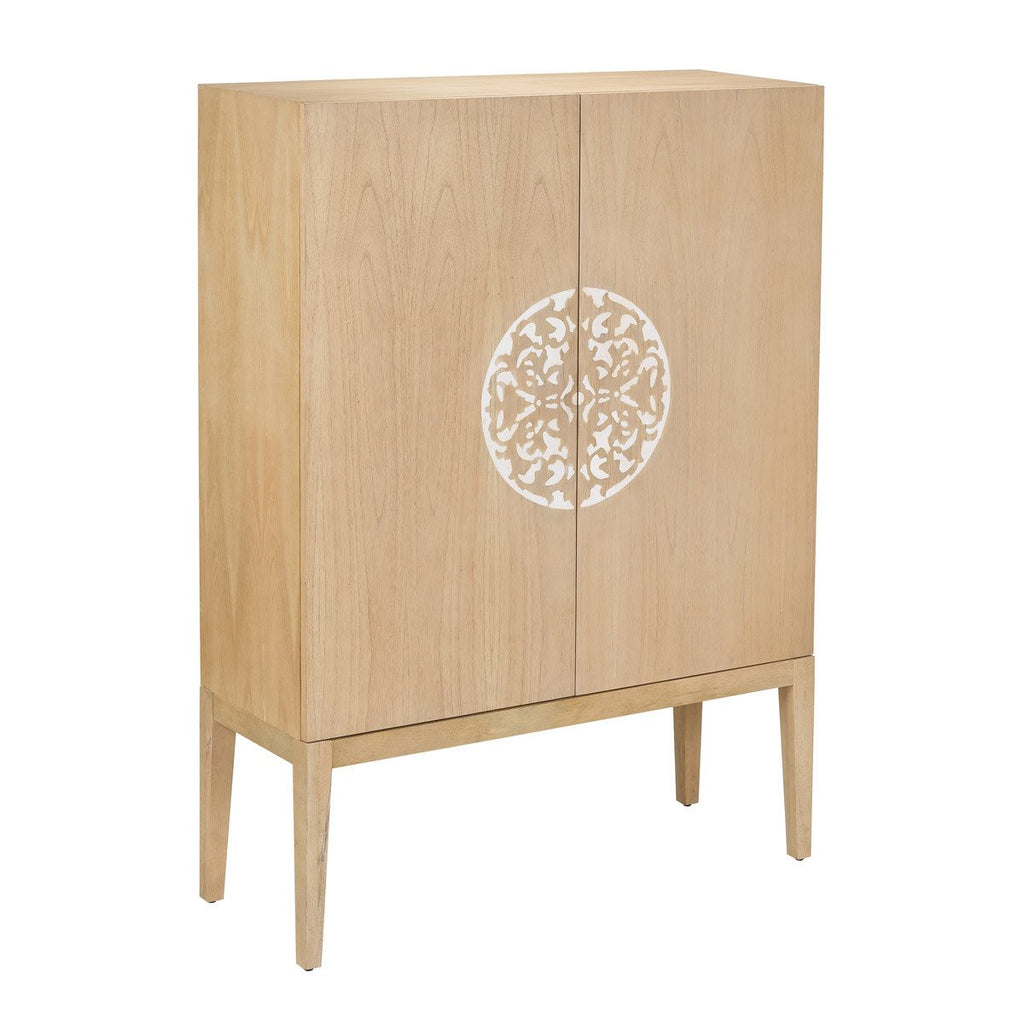 Sterling Industries Cabinet 2 Doors With Resin Accent
