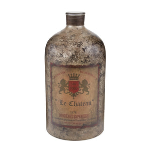 Sterling Industries 18" Aged Mercury Glass Bottle