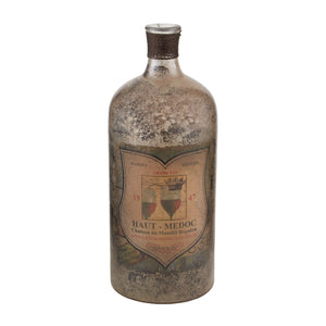 Sterling Industries 12" Aged Mercury Glass Bottle