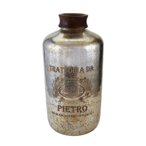 Sterling Industries Oversized Antique Mercury Glass Bottle