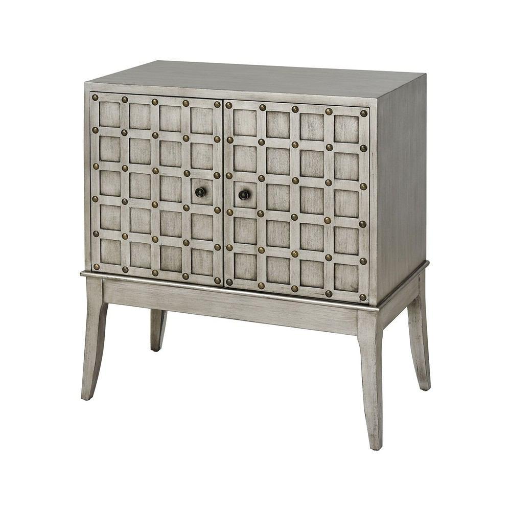 Stein World Philippa Aged Silver Cabinet