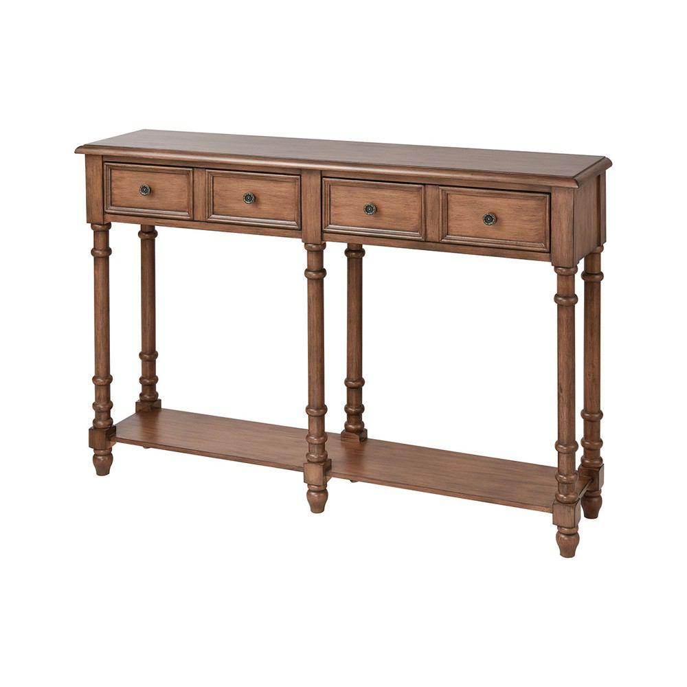 Stein World Hager Dark Mahogany Stain Console Table