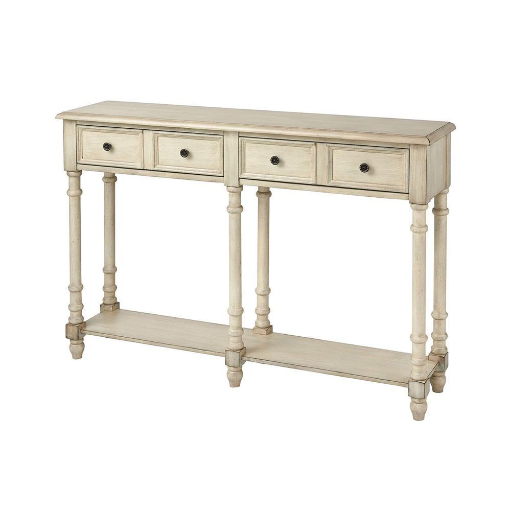 Stein World Hager Antique Cream Console Table