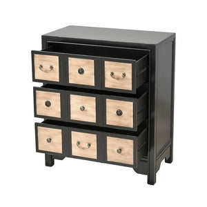 Stein World Vieira Distressed Black With Maple Chest