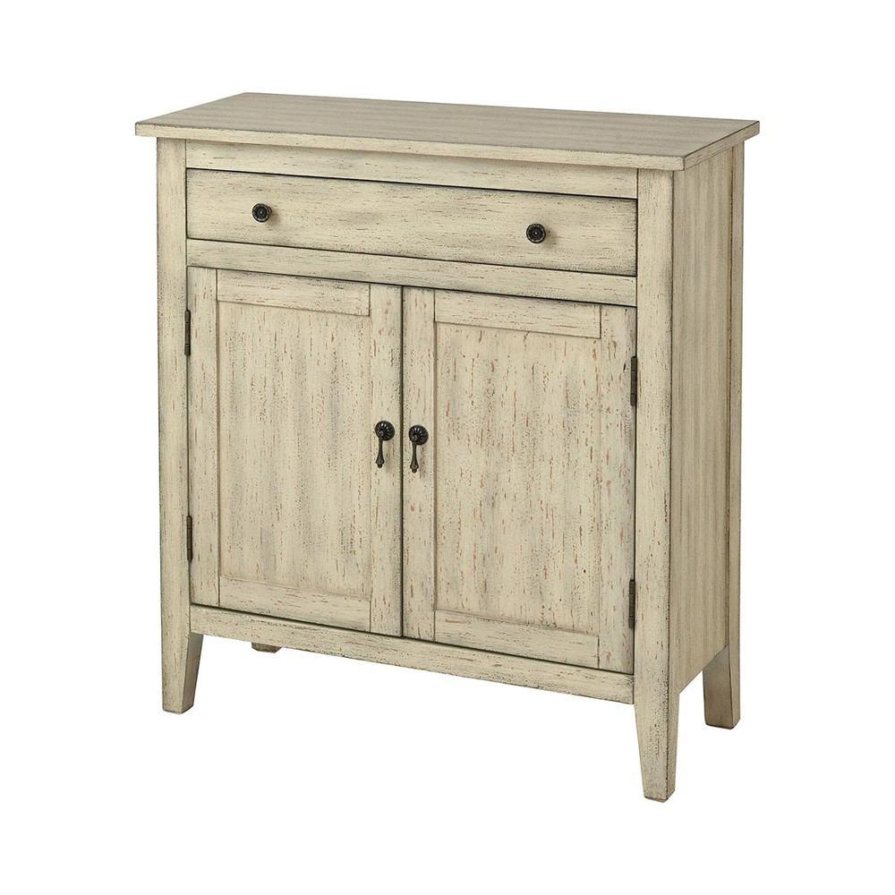 Stein World Holt Distressed Cream Cabinet