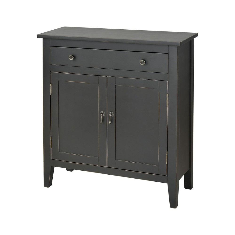 Stein World Holt Antique Black Cabinet